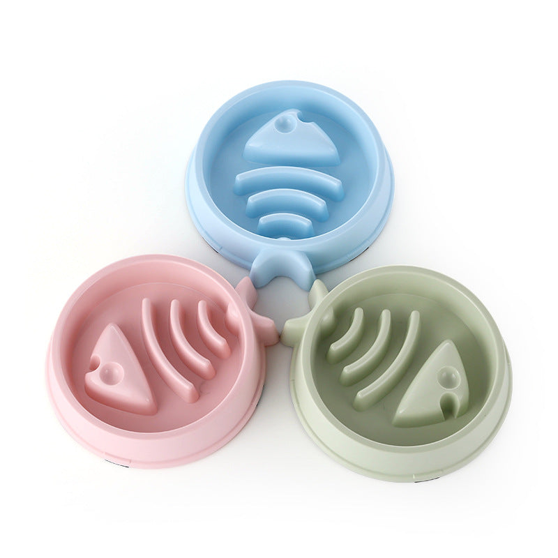 KFX-9388349 Anti-Skid Slow Feeding Dog Bowl - Durable and Easy to Clean PP Material