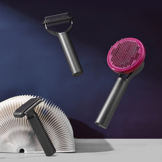 KFX-9389757 Massage Knot Pet Grooming Set – Hair Removal Comb for Cats and Dogs, Washable and Ergonomic Design