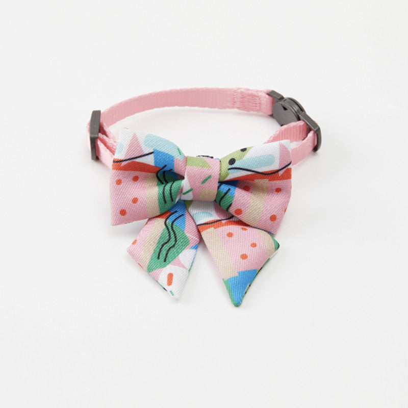 KFX-9390141 Elegant Pet Tie Bow for Cats & Small Dogs - Medium Size, Durable Polyester