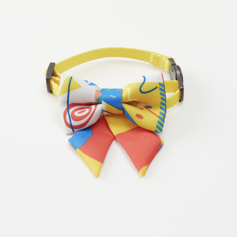 KFX-9390141 Elegant Pet Tie Bow for Cats & Small Dogs - Medium Size, Durable Polyester