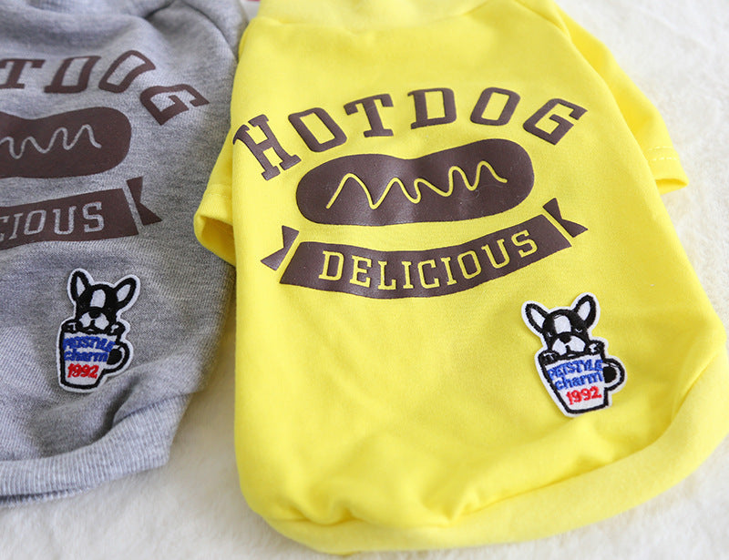 KFX-9391933 Cotton Dog Clothing for Small to Medium Breeds - Adjustable Size Options Available