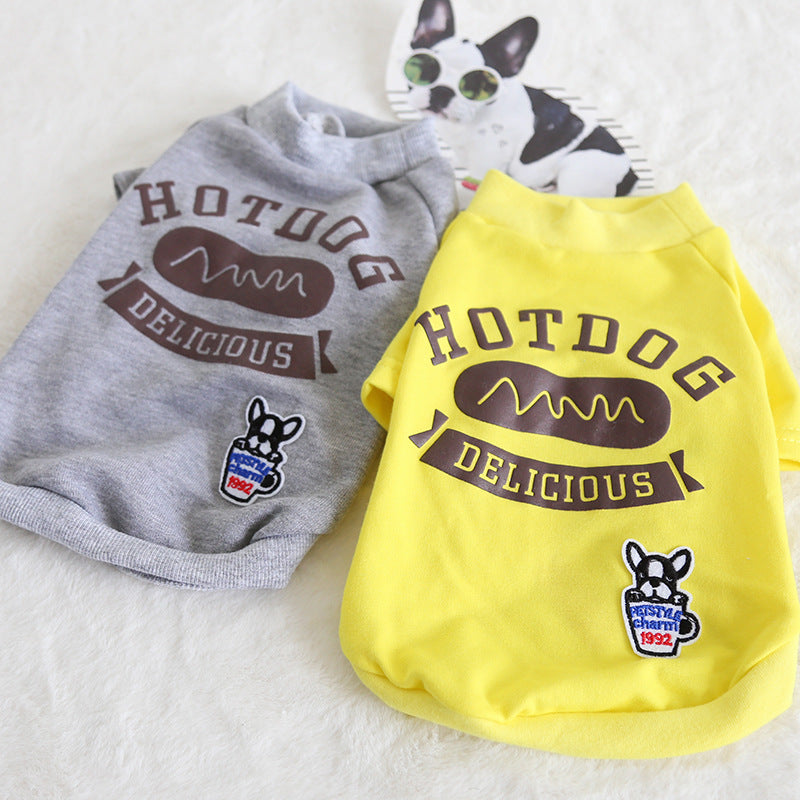 KFX-9391933 Cotton Dog Clothing for Small to Medium Breeds - Adjustable Size Options Available