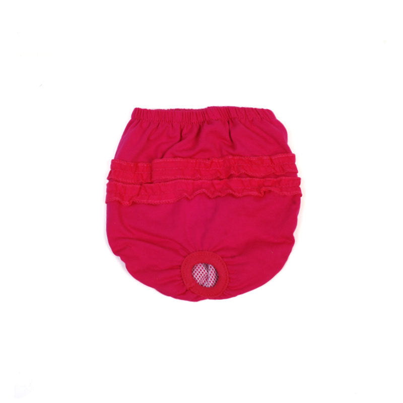 KFX-9392317 Comfortable Female Dog Belly Band - Menstrual Diaper Pants in Blue, Rose, Green, Yellow, Iridescent
