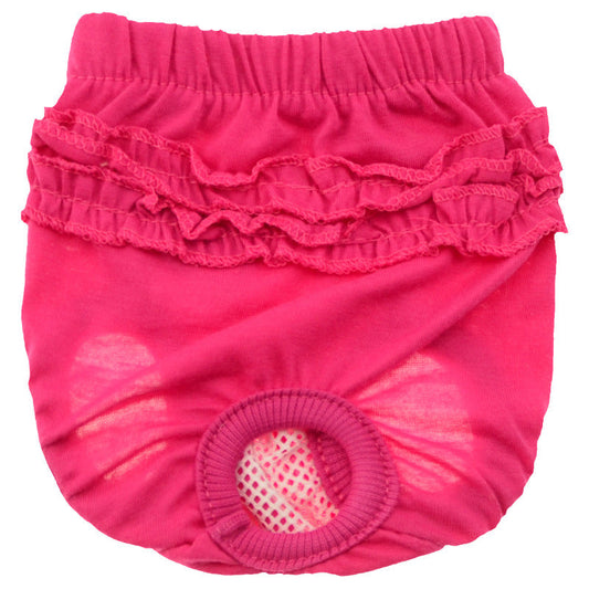 KFX-9392317 Comfortable Female Dog Belly Band - Menstrual Diaper Pants in Blue, Rose, Green, Yellow, Iridescent