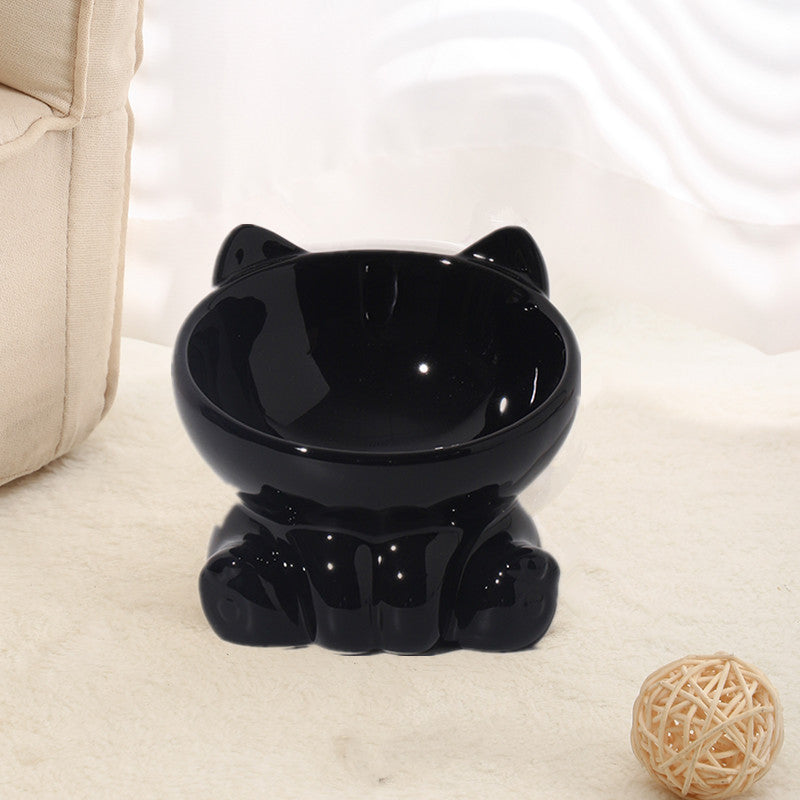 KFX-9394109 Ceramic Pet Bowl for Cats and Dogs - Stylish and Durable Design in Various Colors