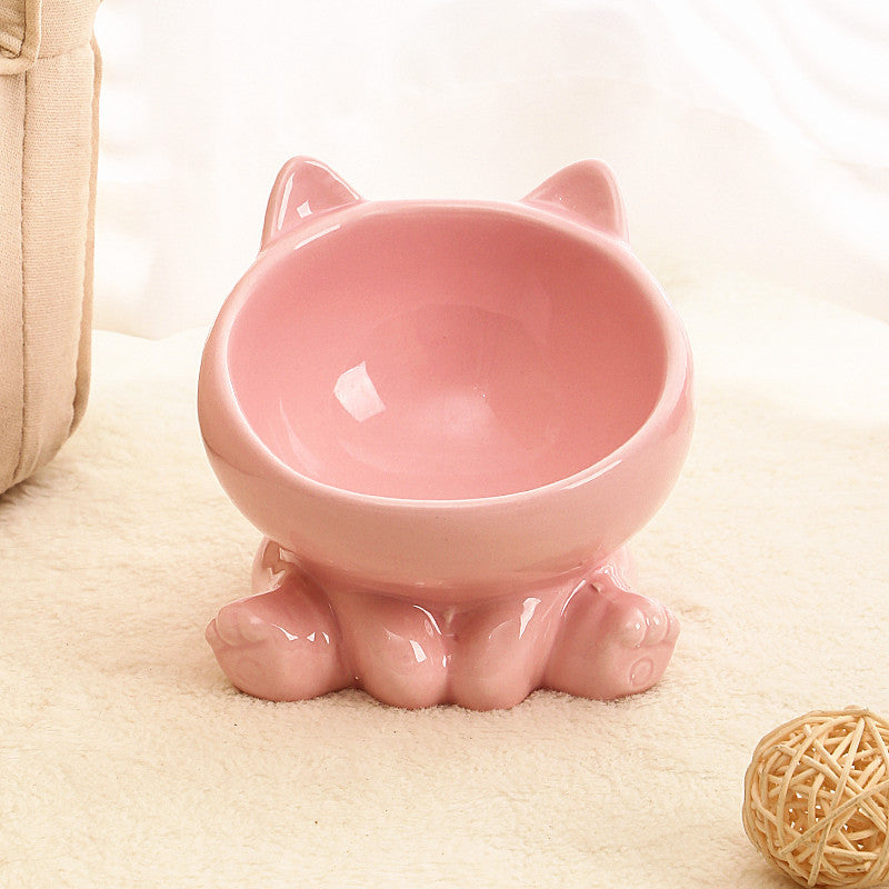 KFX-9394109 Ceramic Pet Bowl for Cats and Dogs - Stylish and Durable Design in Various Colors