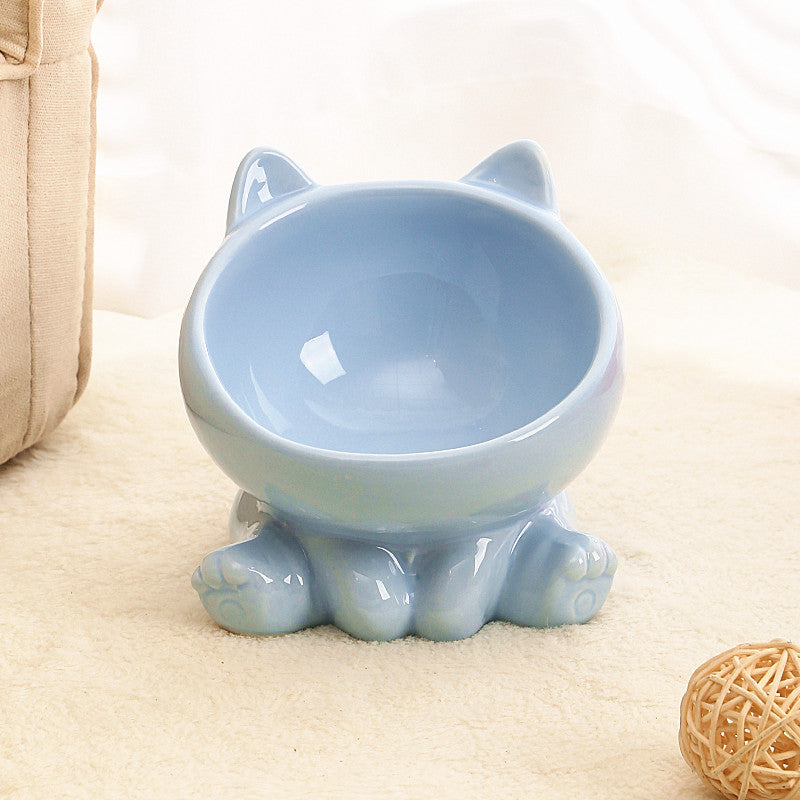 KFX-9394109 Ceramic Pet Bowl for Cats and Dogs - Stylish and Durable Design in Various Colors