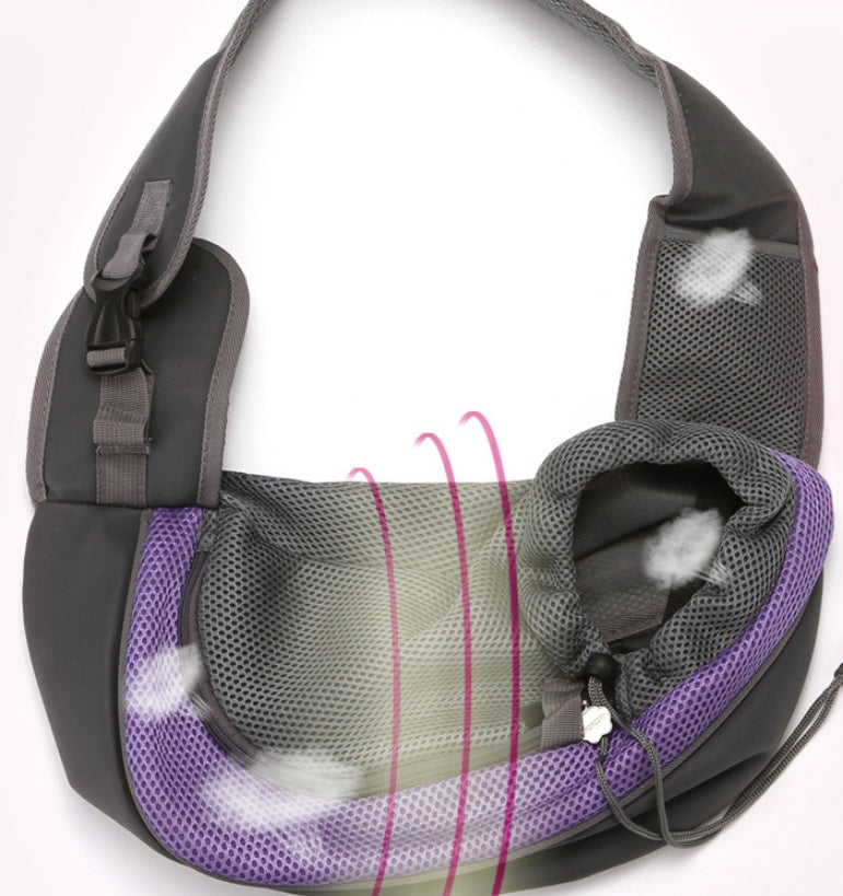 KFX-9396157 Pet Carrier Backpack - Durable Polyester with Eco-Friendly PVC, Lightweight Design for Pets Up to 10kg