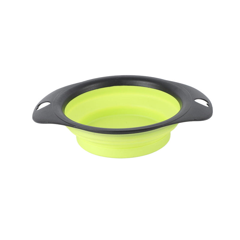 KFX-9397181 Portable Silicone Folding Bowl for Pets - Ideal for Dog and Cat Food & Water Outdoors