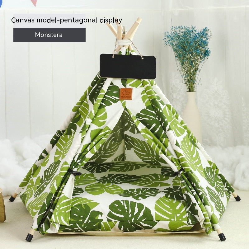 KFX-9398717 Cozy Removable & Washable Cat Tent with Insulation, Foldable Design - Various Sizes Available