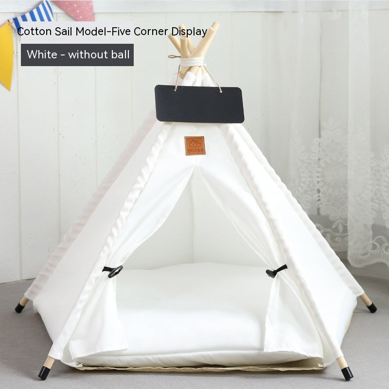 KFX-9398717 Cozy Removable & Washable Cat Tent with Insulation, Foldable Design - Various Sizes Available