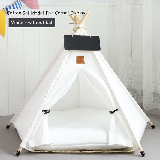 KFX-9398717 Cozy Removable & Washable Cat Tent with Insulation, Foldable Design - Various Sizes Available
