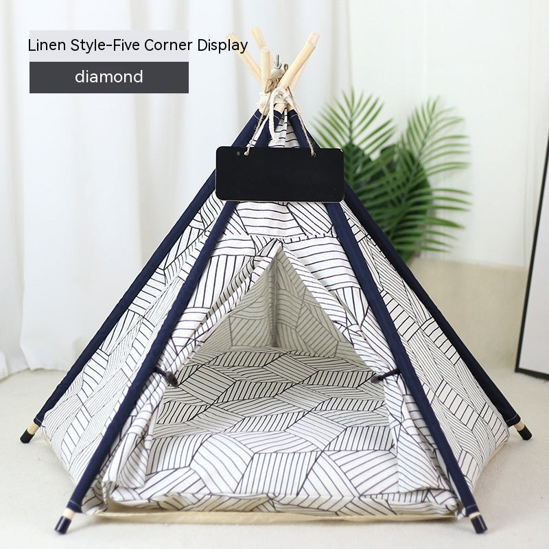 KFX-9398717 Cozy Removable & Washable Cat Tent with Insulation, Foldable Design - Various Sizes Available