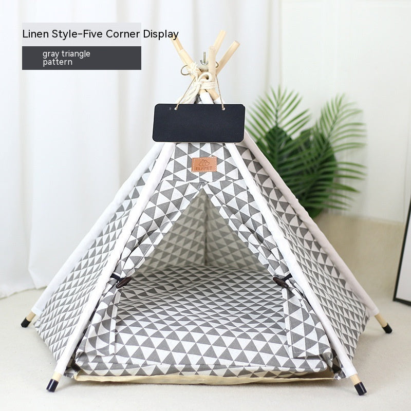 KFX-9398717 Cozy Removable & Washable Cat Tent with Insulation, Foldable Design - Various Sizes Available