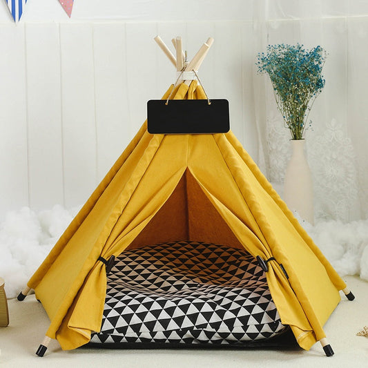 KFX-9398717 Cozy Removable & Washable Cat Tent with Insulation, Foldable Design - Various Sizes Available