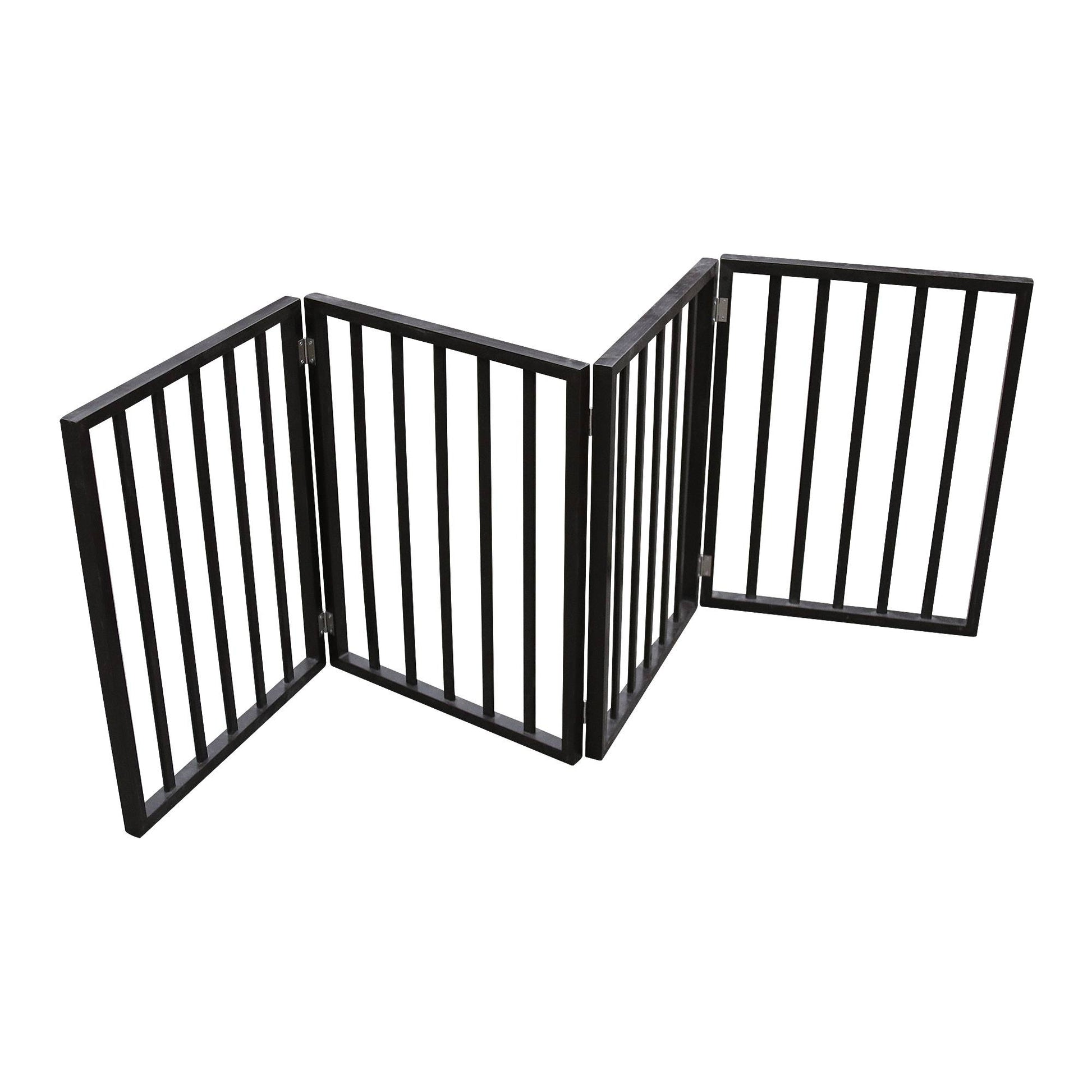 KFX-9401277 Folding Pet Gate for Doorways and Stairs - Lightweight and Stylish Barrier
