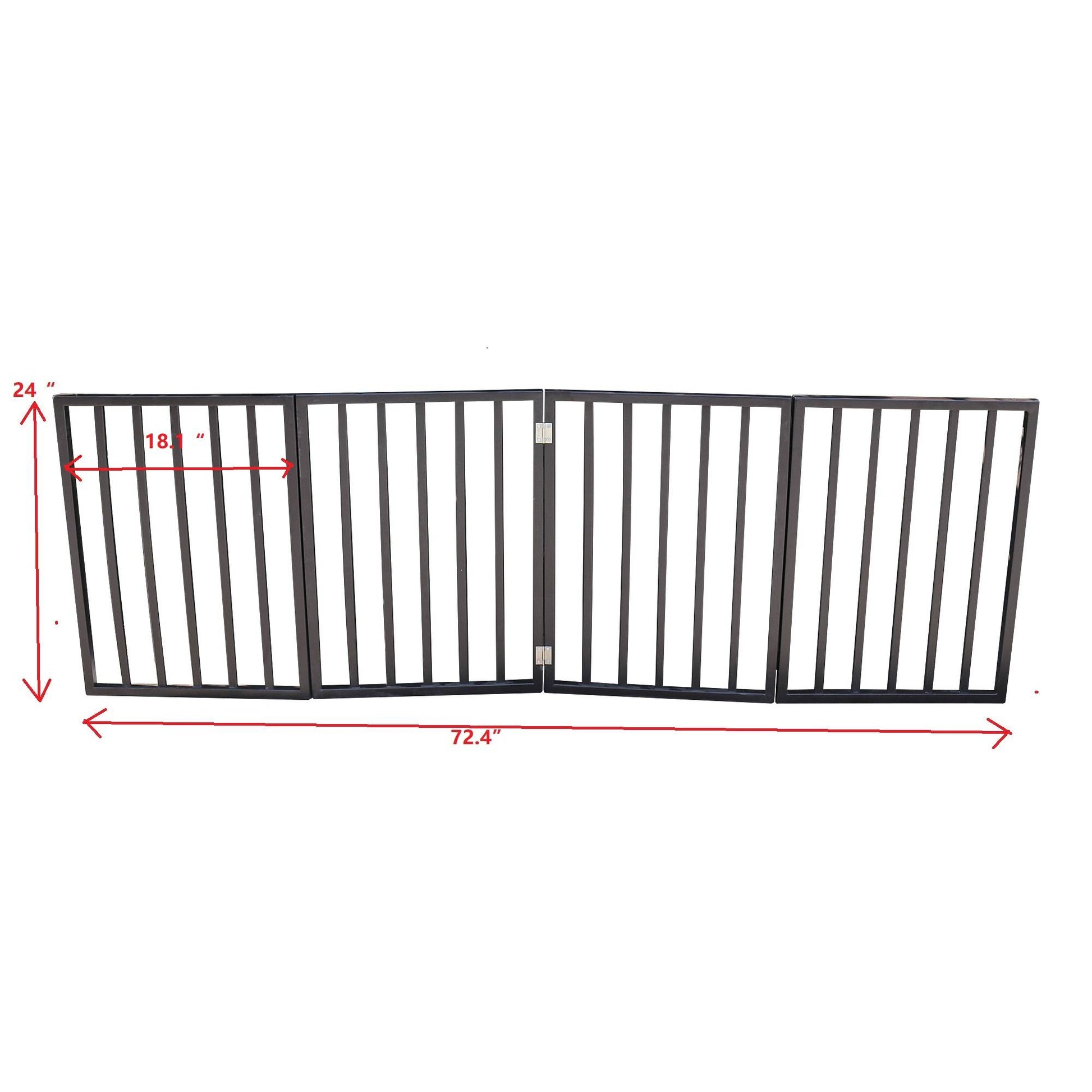 KFX-9401277 Folding Pet Gate for Doorways and Stairs - Lightweight and Stylish Barrier