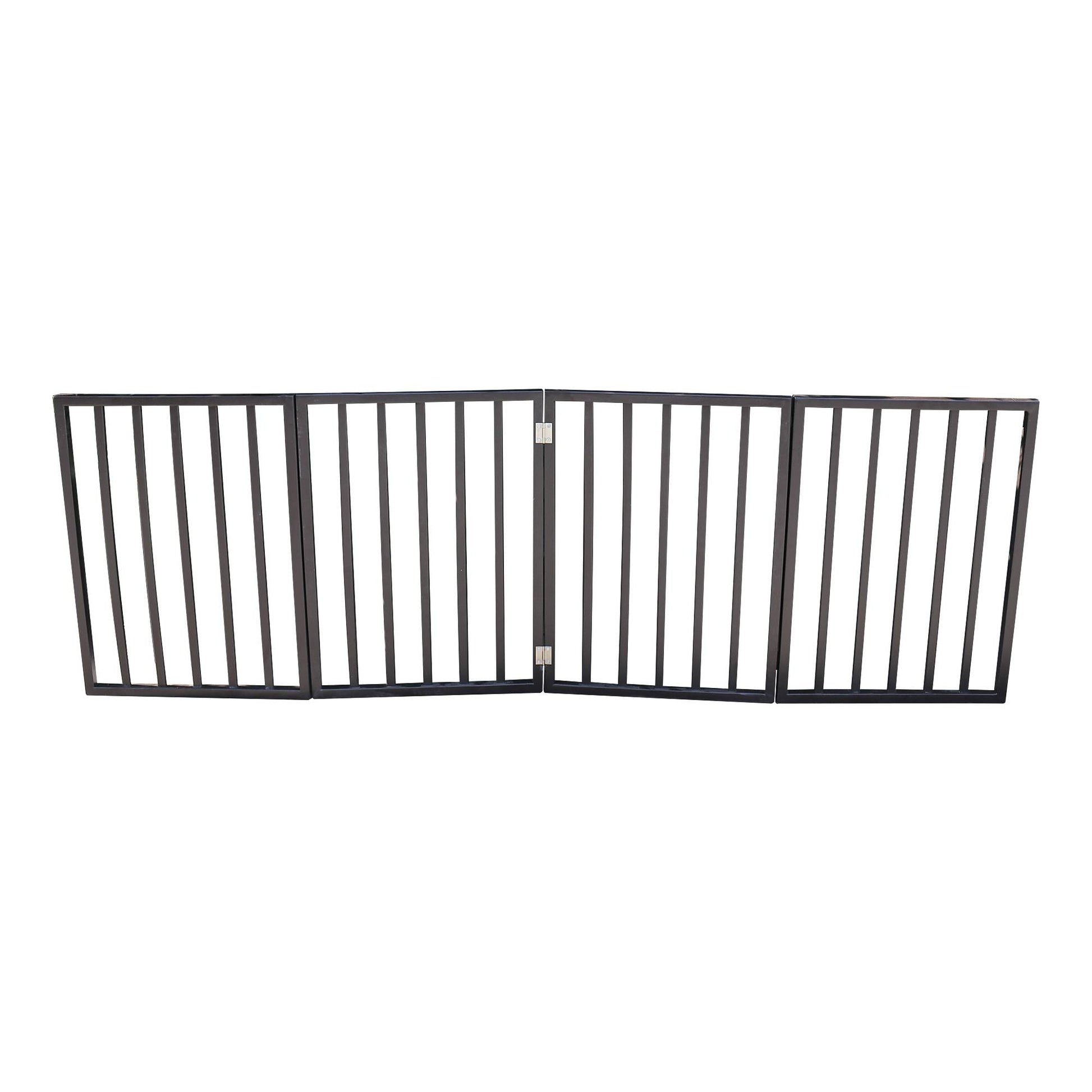 KFX-9401277 Folding Pet Gate for Doorways and Stairs - Lightweight and Stylish Barrier