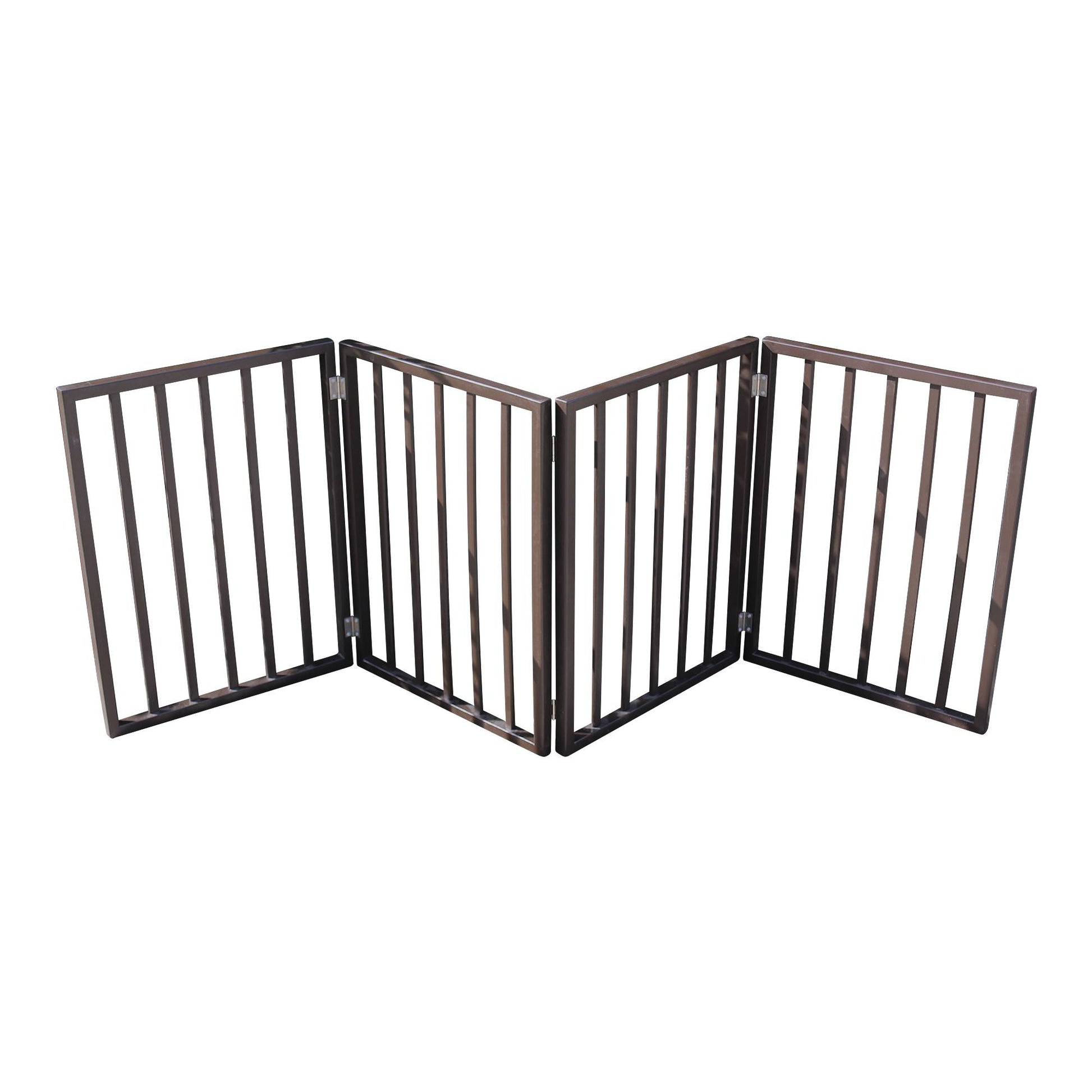 KFX-9401277 Folding Pet Gate for Doorways and Stairs - Lightweight and Stylish Barrier