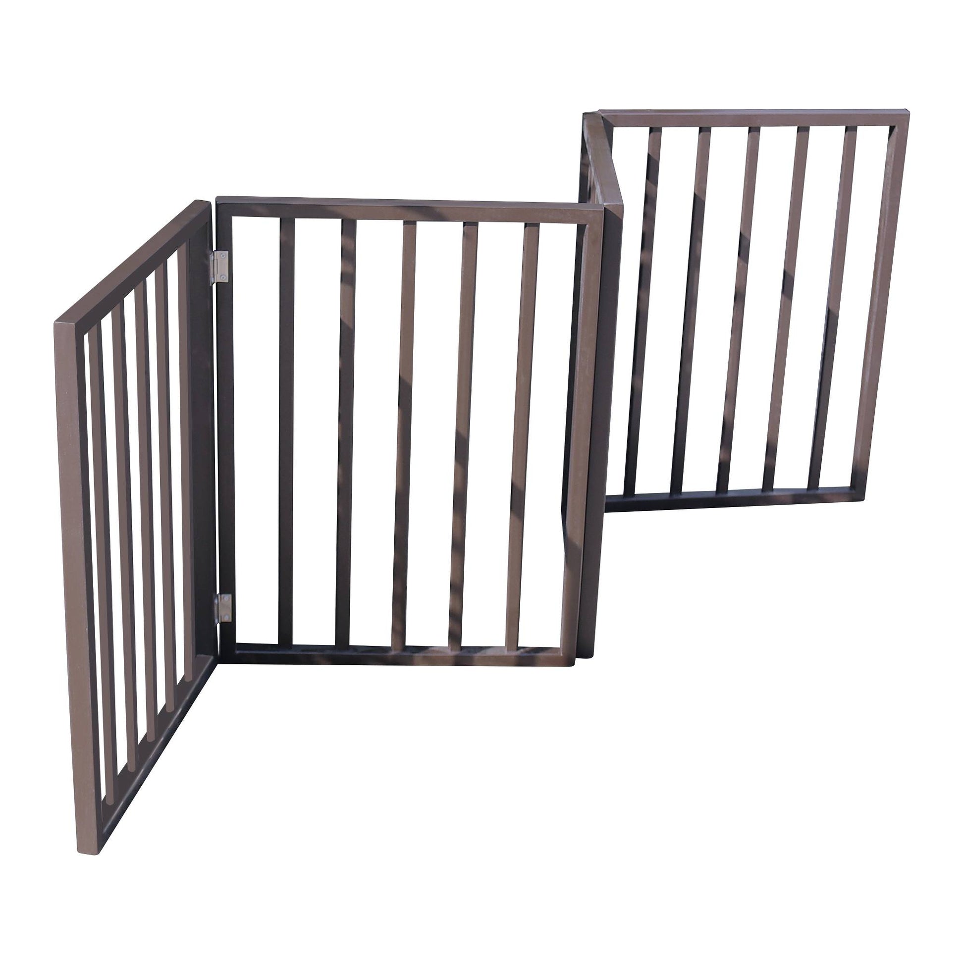 KFX-9401277 Folding Pet Gate for Doorways and Stairs - Lightweight and Stylish Barrier