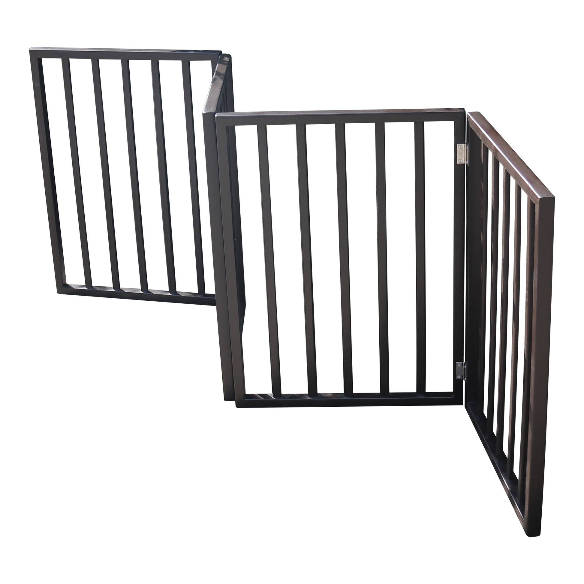 KFX-9401277 Folding Pet Gate for Doorways and Stairs - Lightweight and Stylish Barrier