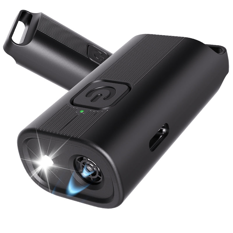KFX-9402941 Portable Anti-Barking Dog Repellent with LED Flashlight and USB Rechargeable Design