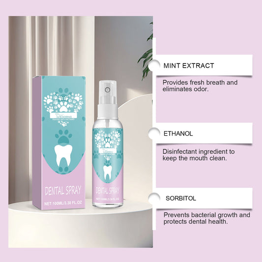 KFX-9405629 Pet Teeth Cleaning Spray for Oral Care, 100ml