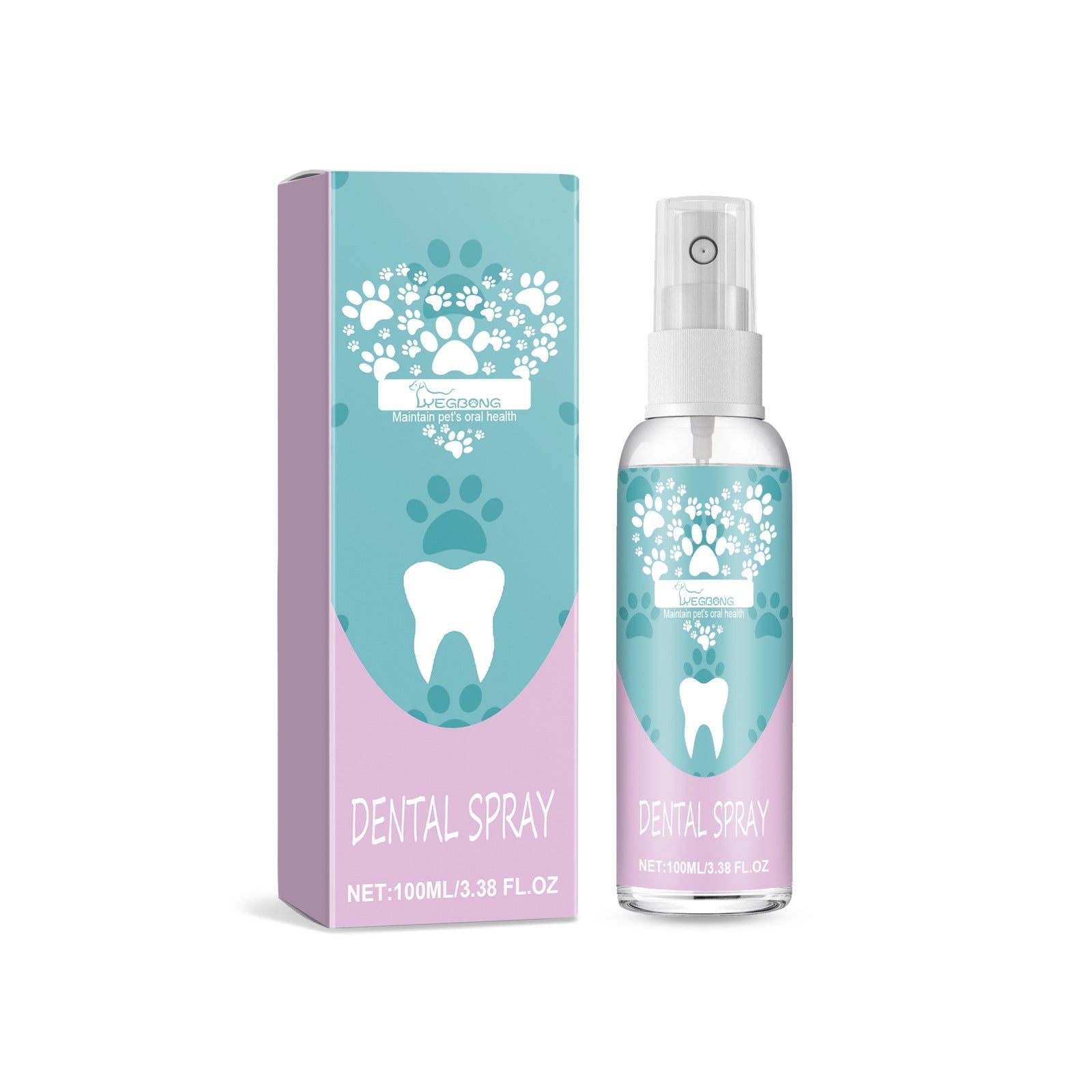 KFX-9405629 Pet Teeth Cleaning Spray for Oral Care, 100ml