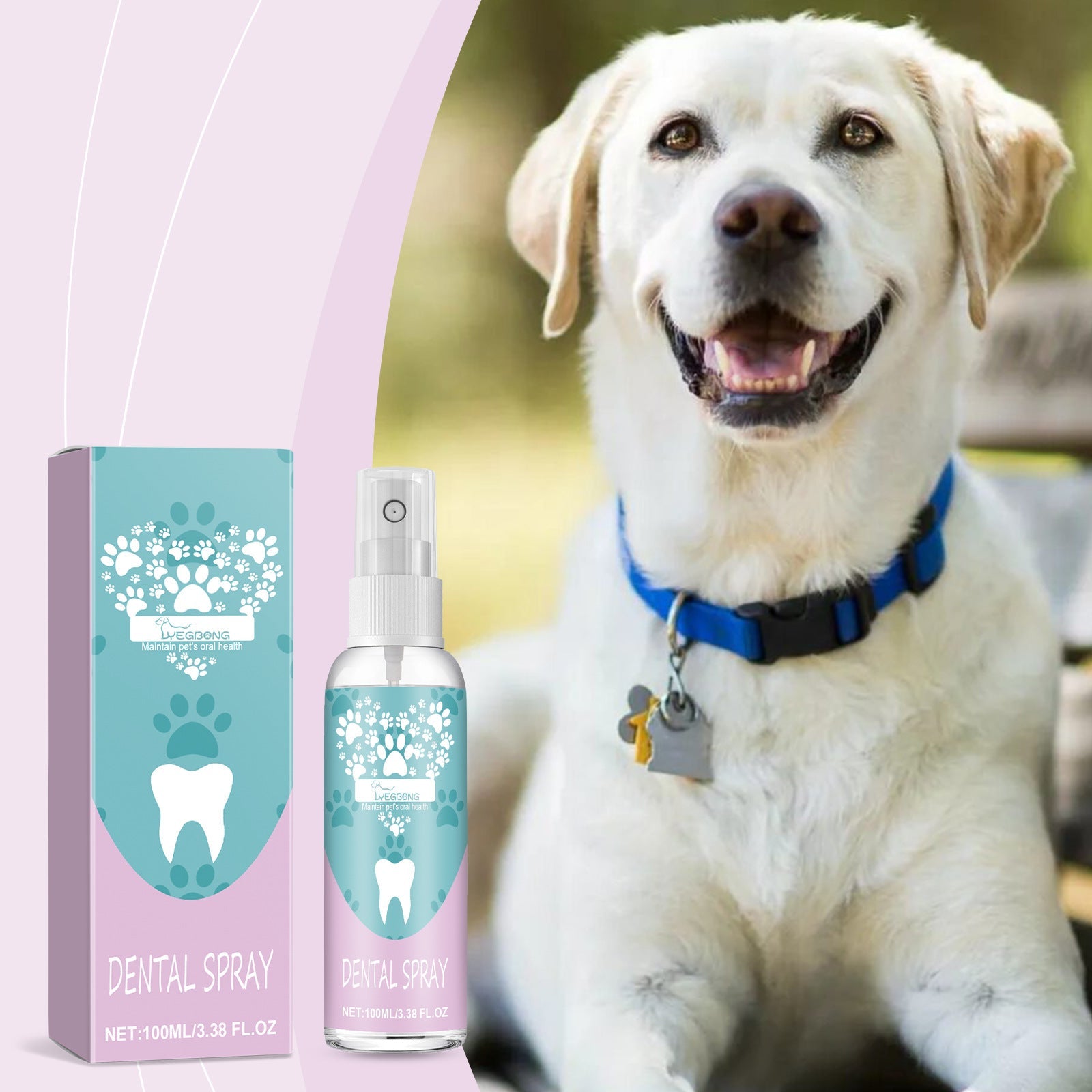 KFX-9405629 Pet Teeth Cleaning Spray for Oral Care, 100ml