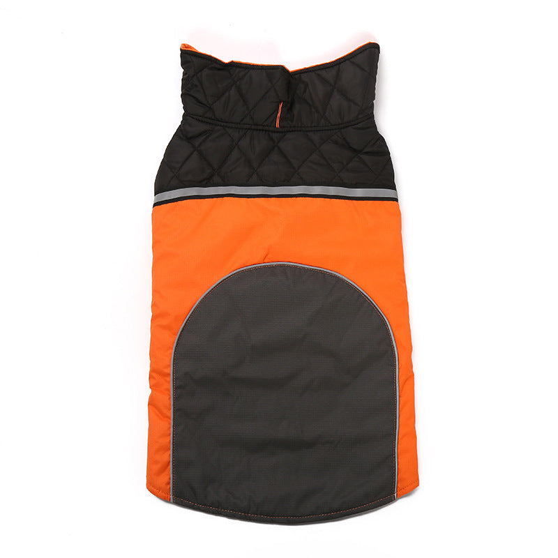 KFX-9406013 Waterproof and Warm Outdoor Jacket for Dogs in Blue, Orange, Army Green, Red
