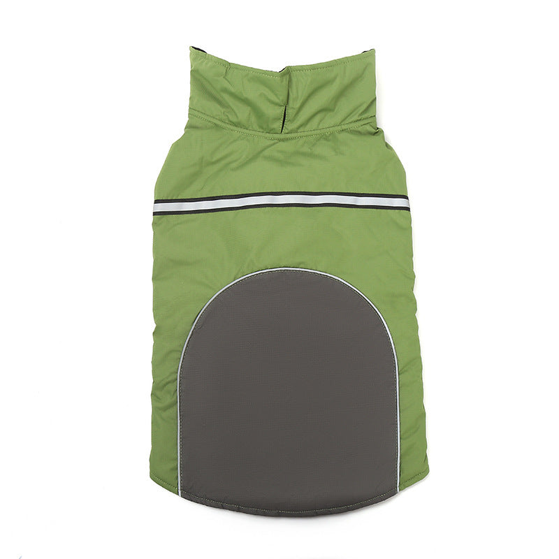 KFX-9406013 Waterproof and Warm Outdoor Jacket for Dogs in Blue, Orange, Army Green, Red