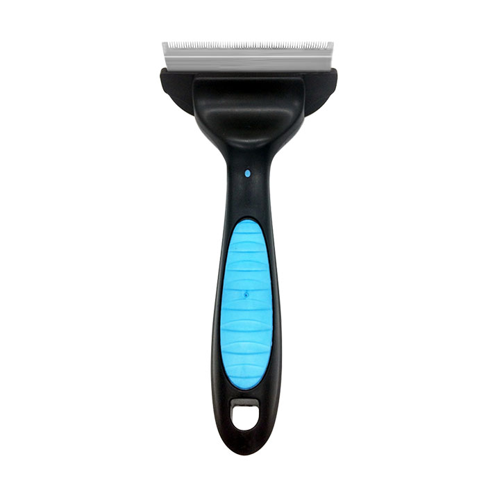KFX-9411005 Pet Grooming Comb for Cats and Dogs - Blue and Pink, 160mm x 75mm