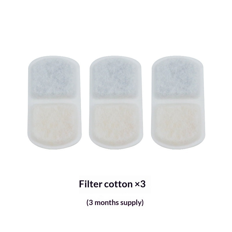 KFX-9411261 Cat Automatic Circulating Water Fountain Filter Cotton Pads - 1/3/6/12 Month Supplies
