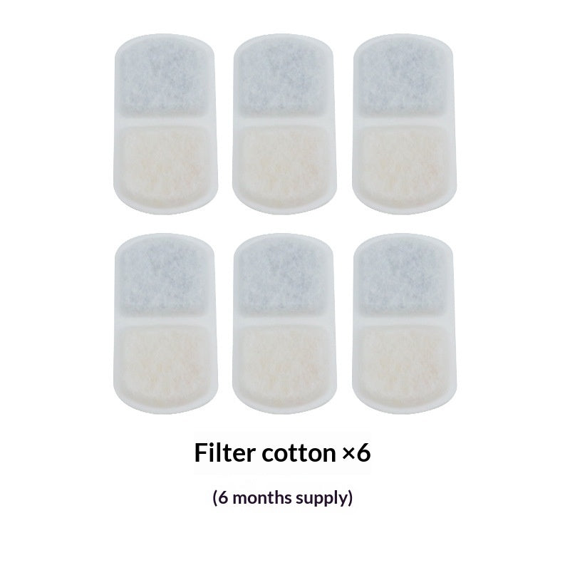 KFX-9411261 Cat Automatic Circulating Water Fountain Filter Cotton Pads - 1/3/6/12 Month Supplies