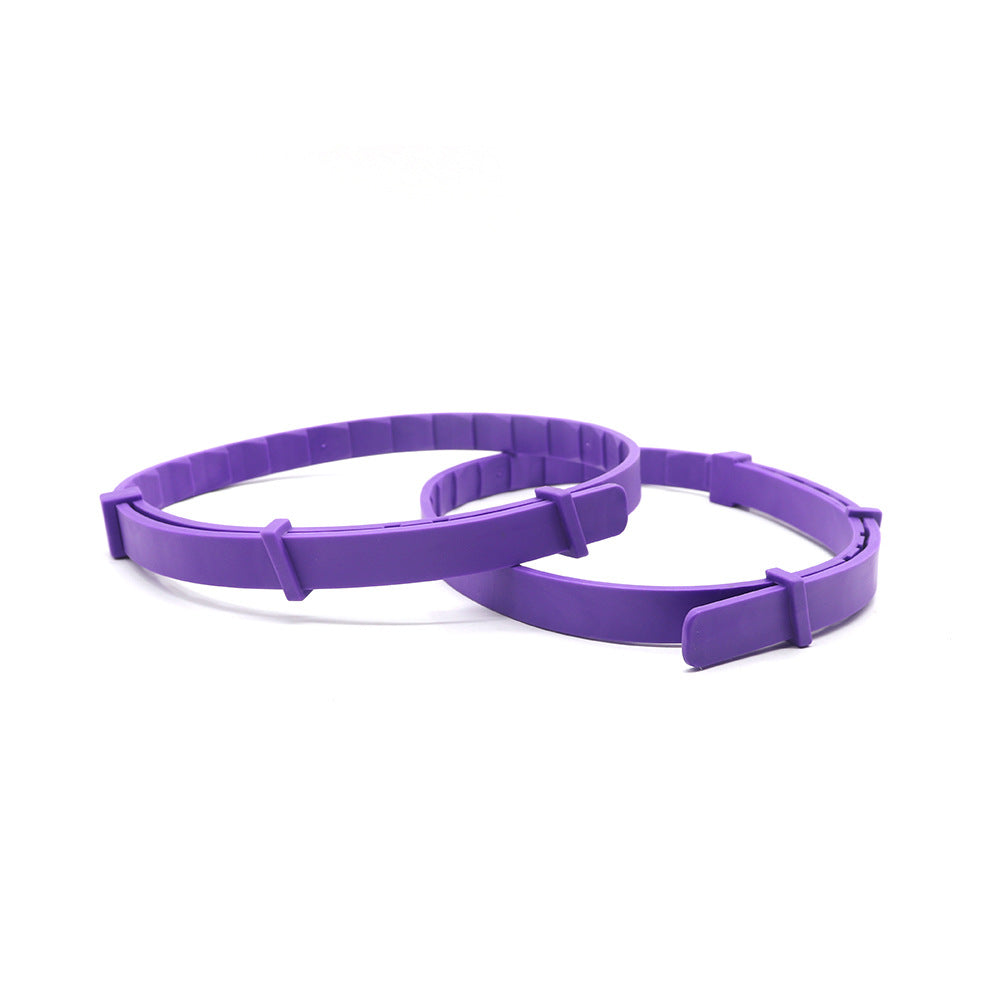 KFX-9413181 4-Pack Monochrome Dog Anxiety Relief Soothing Collars - TPR Material, Chinese Style