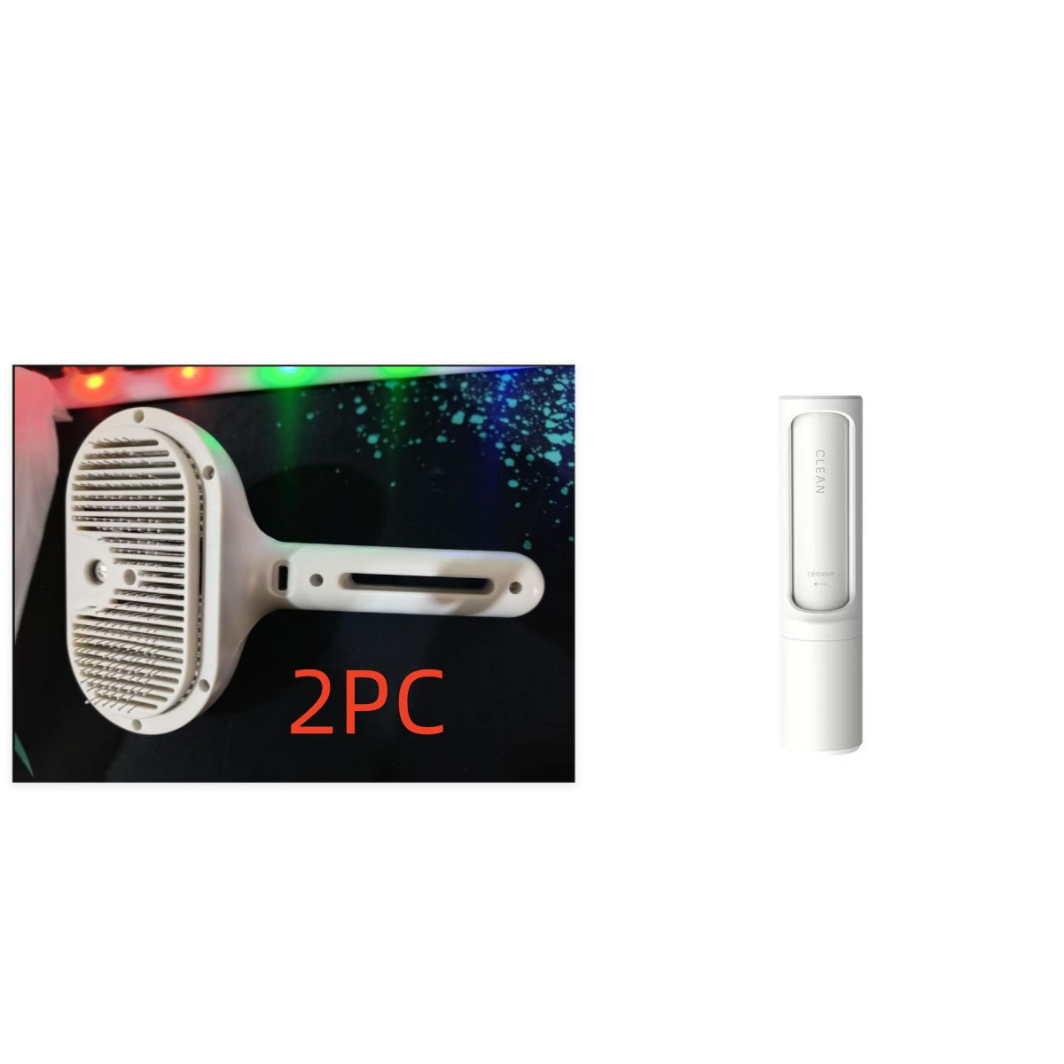 KFX-9416765 Self-Cleaning Pet Comb with Built-in Mist Humidifier for Grooming Long-Coated Dogs