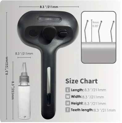KFX-9416765 Self-Cleaning Pet Comb with Built-in Mist Humidifier for Grooming Long-Coated Dogs