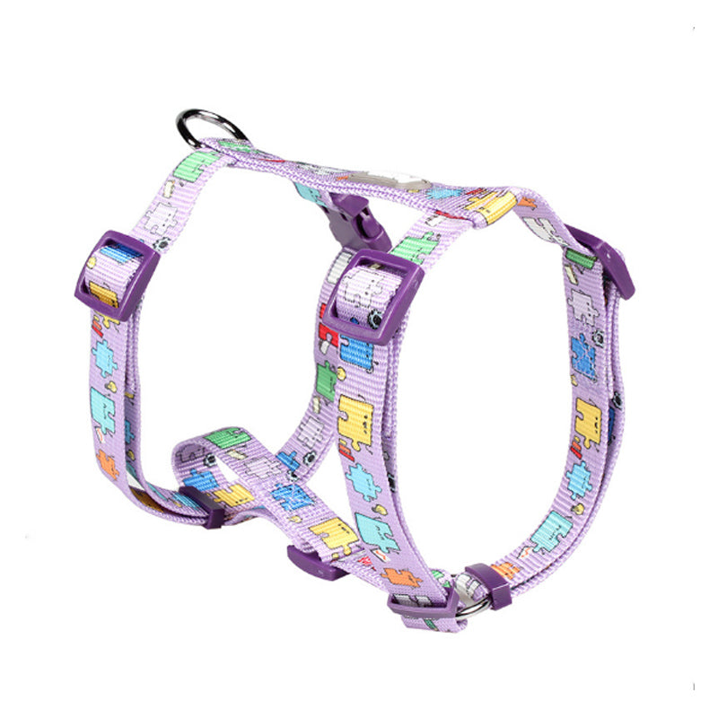 KFX-9420221 I-shaped Nylon Dog Chest Strap Harness for All Breeds