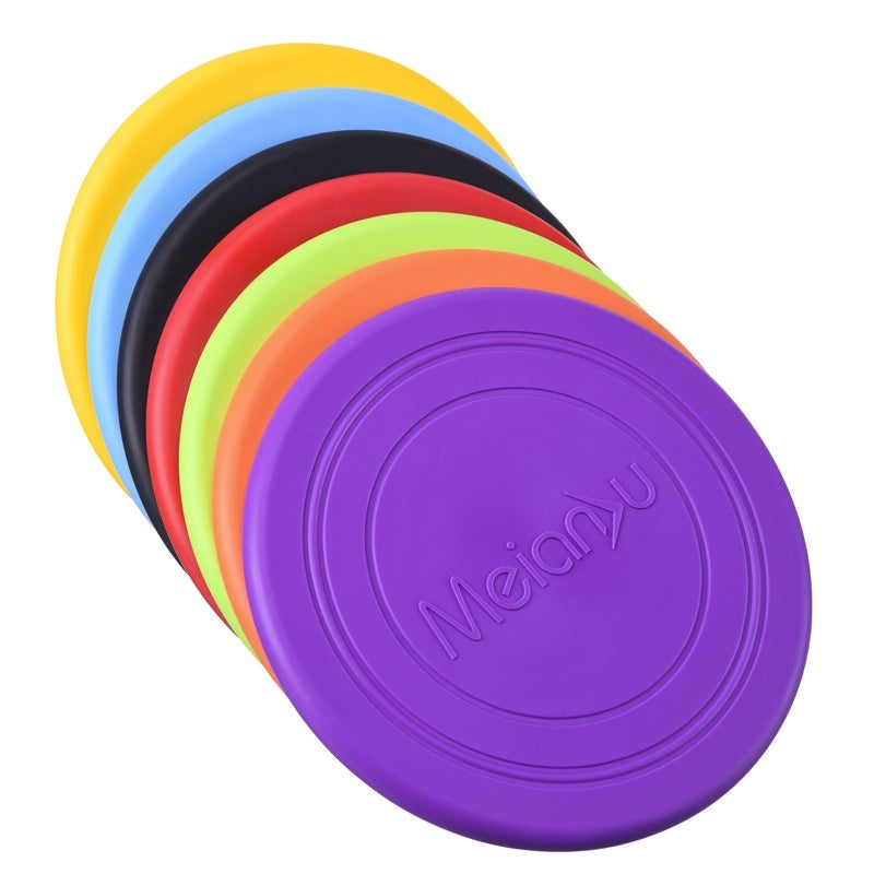 KFX-9421757 Interactive Floating Dog Frisbee - Bite-resistant TPR Pet Toy in Multiple Colors (17.8cm)