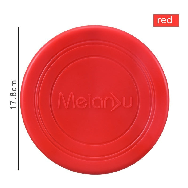 KFX-9421757 Interactive Floating Dog Frisbee - Bite-resistant TPR Pet Toy in Multiple Colors (17.8cm)