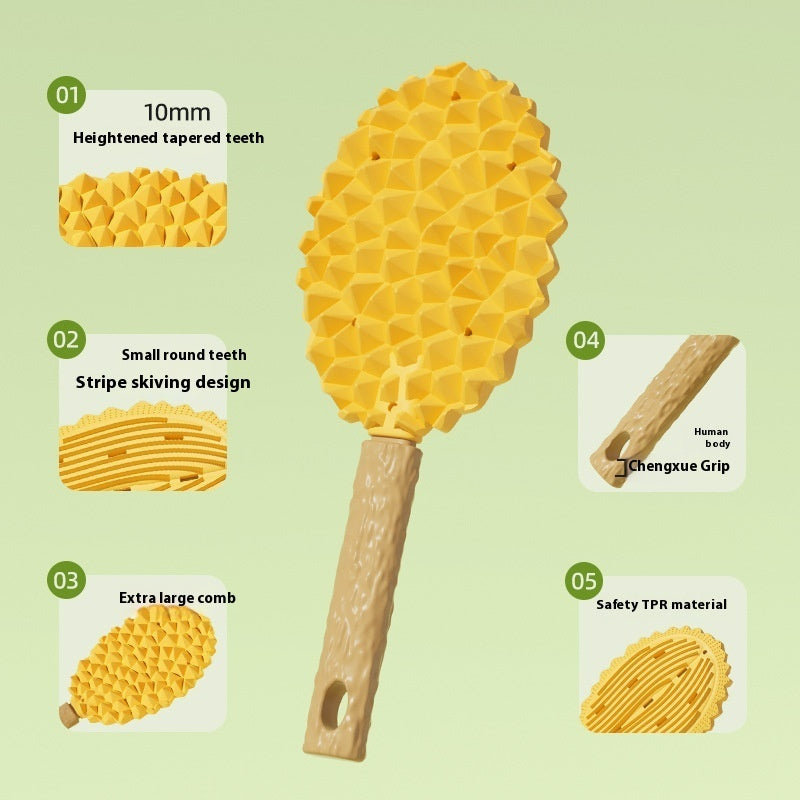 KFX-9422525 Durian Massage Comb and Cat Grass Spray Bottle Set - Green and Yellow Options Available