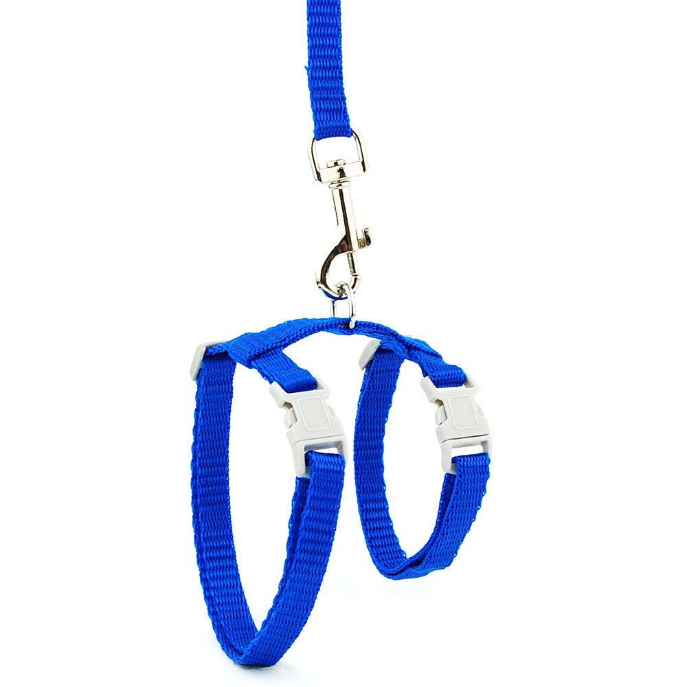 KFX-9425981 Adjustable I-shaped Cat and Dog Chest Strap with Traction Rope in Multiple Colors