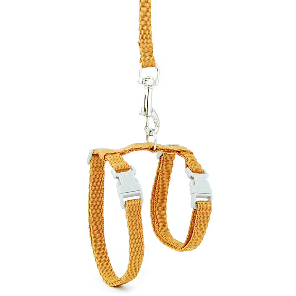 KFX-9425981 Adjustable I-shaped Cat and Dog Chest Strap with Traction Rope in Multiple Colors