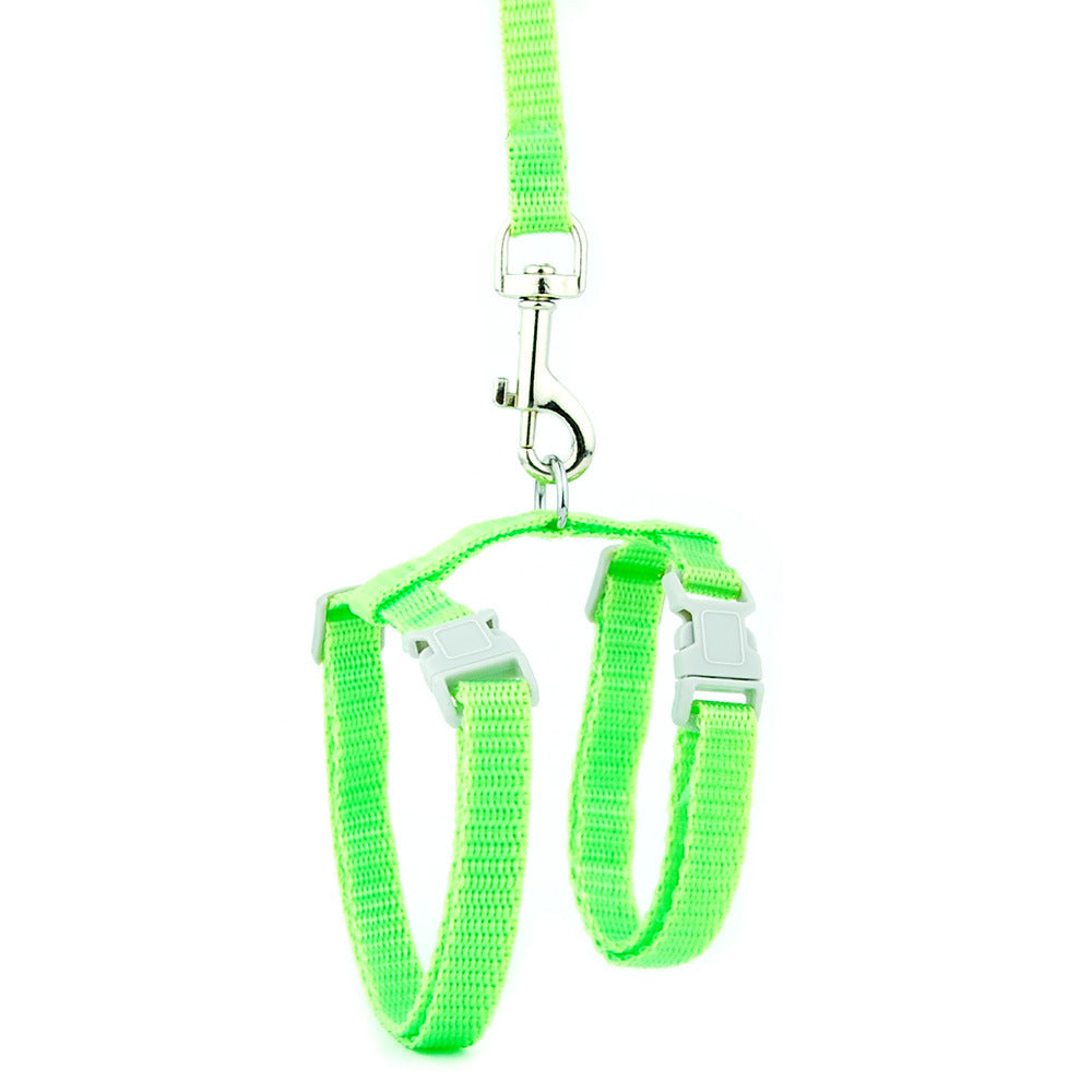 KFX-9425981 Adjustable I-shaped Cat and Dog Chest Strap with Traction Rope in Multiple Colors