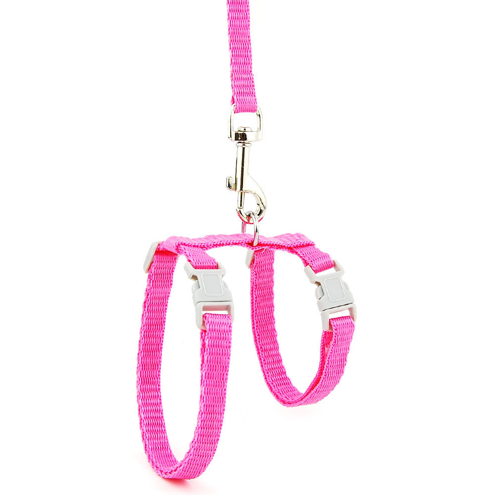 KFX-9425981 Adjustable I-shaped Cat and Dog Chest Strap with Traction Rope in Multiple Colors