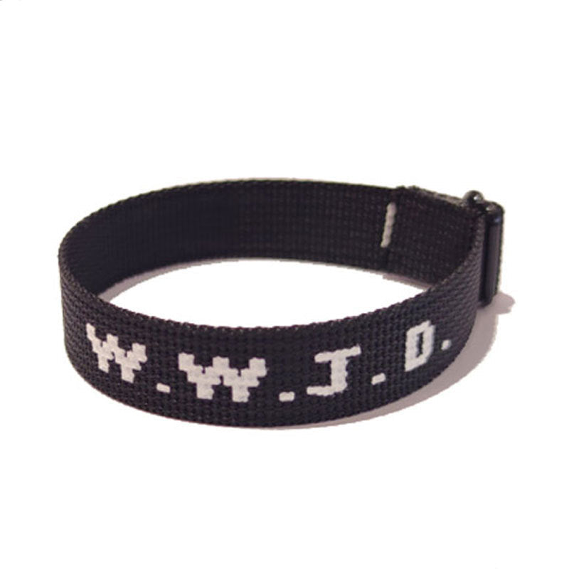 KFX-9435069 Adjustable Jacquard Printed Wrist Strap Bracelet for Unisex - Multiple Colors Available