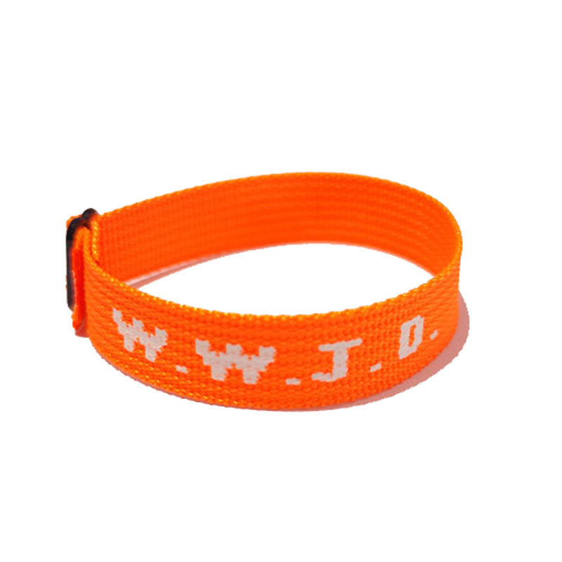 KFX-9435069 Adjustable Jacquard Printed Wrist Strap Bracelet for Unisex - Multiple Colors Available