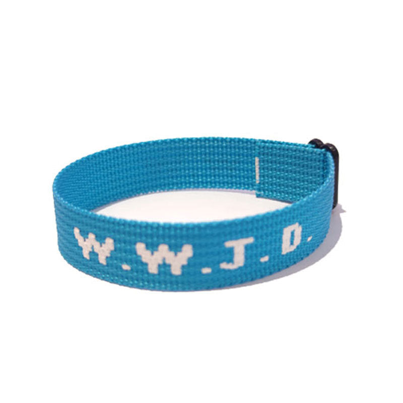 KFX-9435069 Adjustable Jacquard Printed Wrist Strap Bracelet for Unisex - Multiple Colors Available