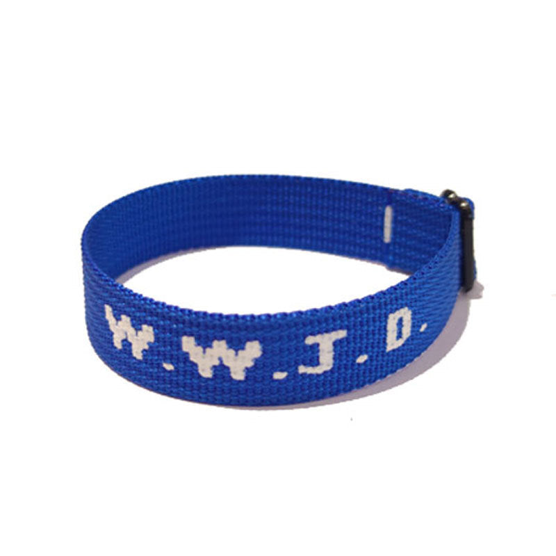 KFX-9435069 Adjustable Jacquard Printed Wrist Strap Bracelet for Unisex - Multiple Colors Available