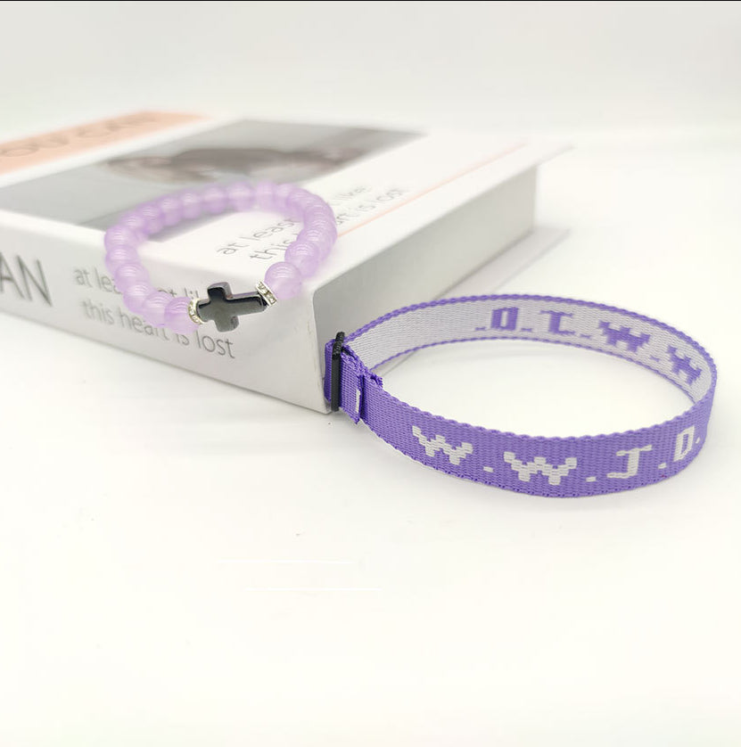 KFX-9435069 Adjustable Jacquard Printed Wrist Strap Bracelet for Unisex - Multiple Colors Available